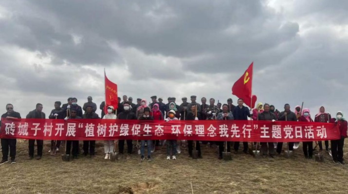 爭當(dāng)綠色使者、生態(tài)先鋒 ——集團駐村工作隊組織幫扶村開展義務(wù)植樹主題黨日活動